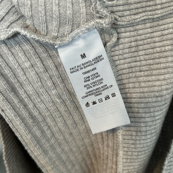 Dynamite Heather Gray Ribbed Top - Picture 4 of 4